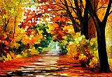Uriel Standing in The Sun Paintings - PATH OF SUN BEAMS by Leonid Afremov